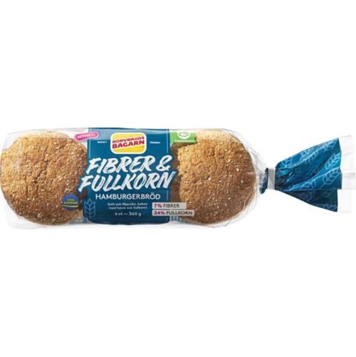 Fibrer & Fullkorn Hamburgerbröd ( 6-pack)_Webb 590x442