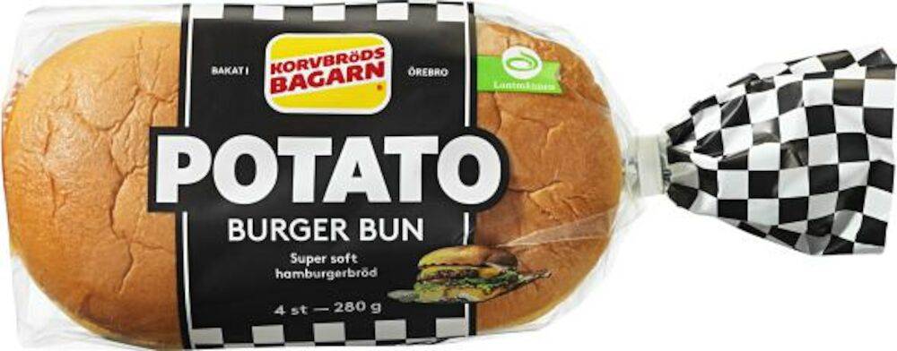 219845 Potato Burger bun - 4 st _ 280 g web