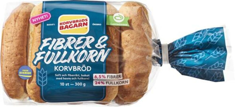 Fibrer & Fullkorn Korvbröd (10-pack)_Webb 590x442