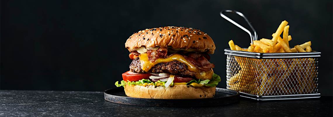 American smashed burger